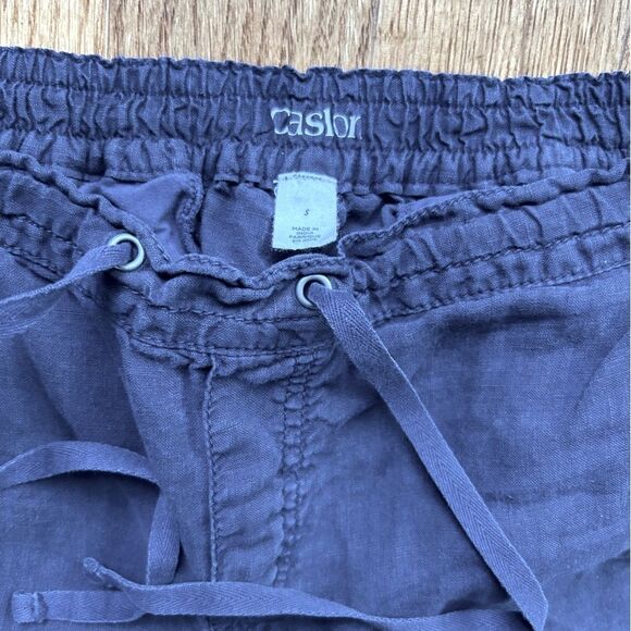 Nordstrom Caslon Linen Navy Pants - Picture 4 of 5